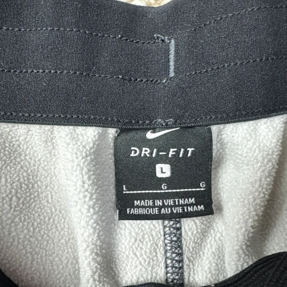 Nike Dri-Fit Sweatpants Womens Large Gray Fleece All Time Training 856918-010
